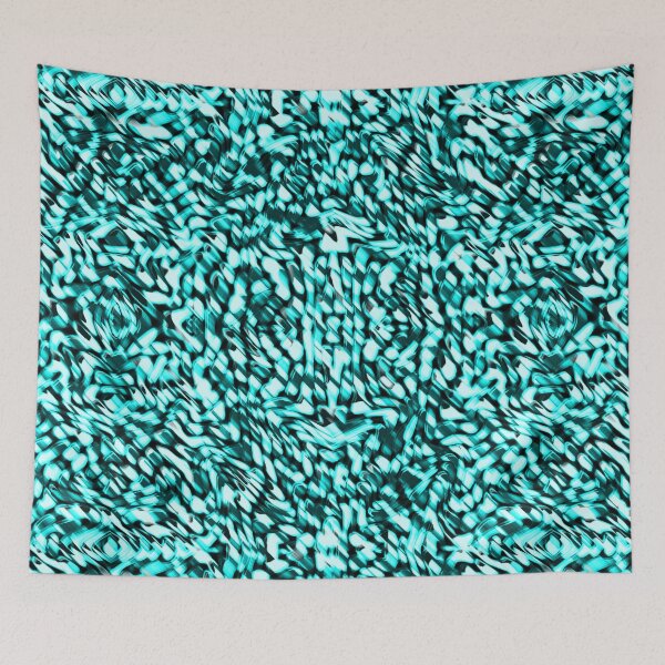 Item preview, Blue spots motion, black, cyan and whitish designed and sold by ShapesColors.