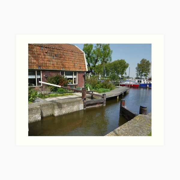 The lock at De Woude (1) Art Print