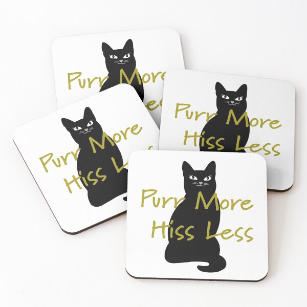 Item preview, Purr More Hiss Less designed and sold by GrimalkinStudio.