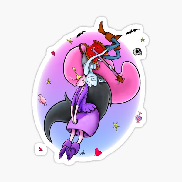 Vista previa del artículo con la obra «Marceline y la princesa Bubblegum», diseñado y vendido por IT-Anastas.