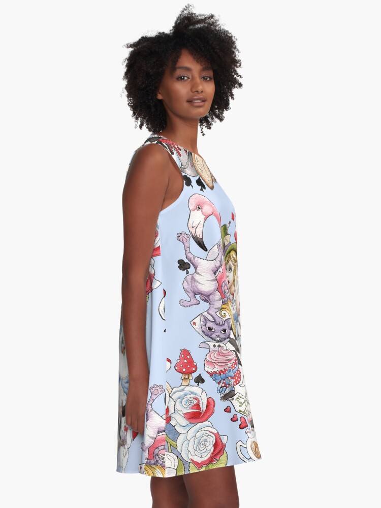 Alternate view of Alice In Wonderland A-Line Dress