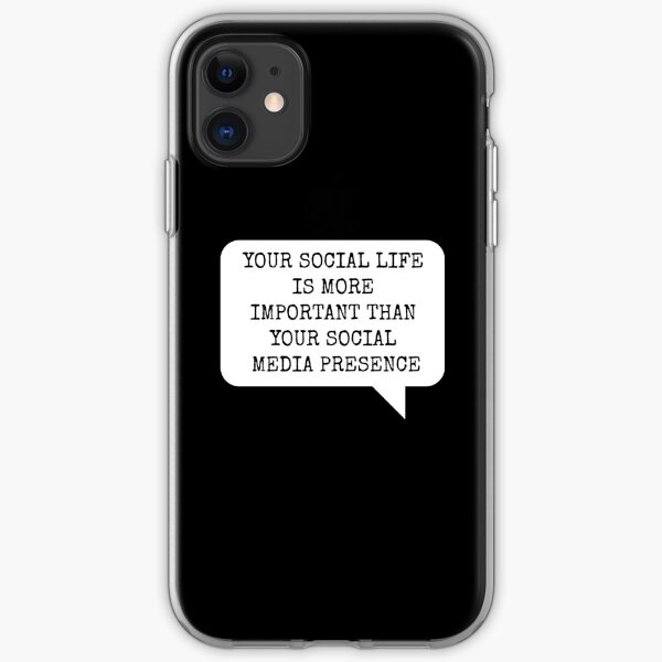 SOCIAL MEDIA AFFECTS YOUR MIND PHONE CASE iPhone Soft Case