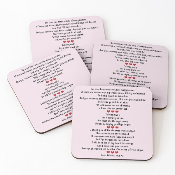 Item preview, Emily Bett Rickards Felicity Smoak Goodbye Poem  designed and sold by aussieforgood.