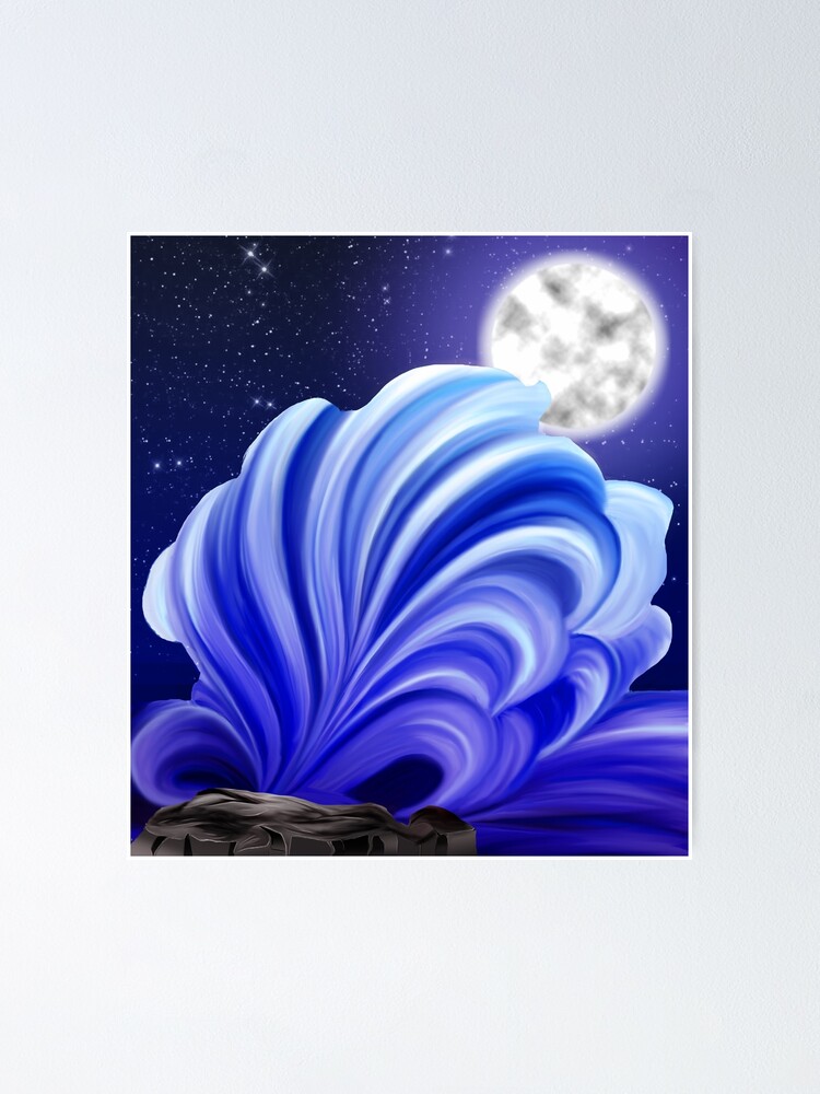 Alternate view of the full moon Poster
