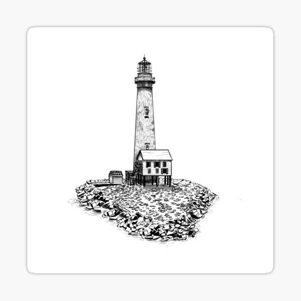 Item preview, Sand Island Lighthouse designed and sold by RedBeardSquatch.