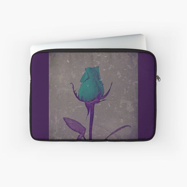 Item preview, Fantasy Teal and Purple Rose Bud Art designed and sold by adriturner.