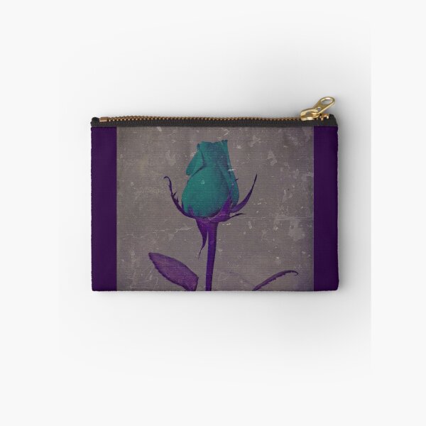 Item preview, Fantasy Teal and Purple Rose Bud Art designed and sold by adriturner.