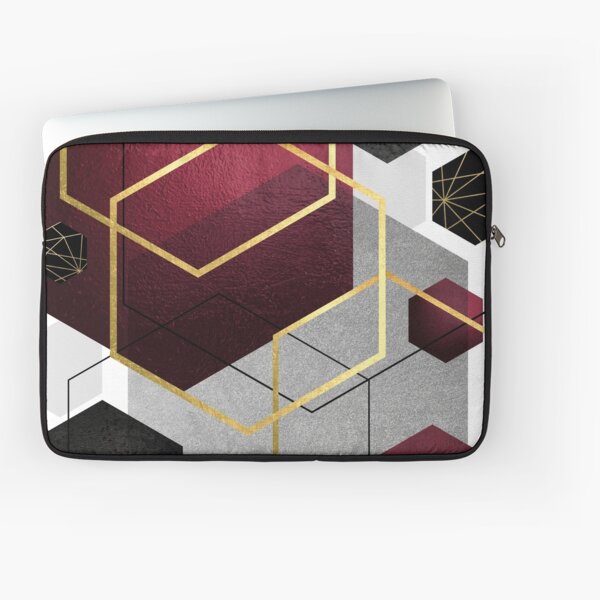 Item preview, Geometric Hexagons in Red and Black designed and sold by UrbanEpiphany.