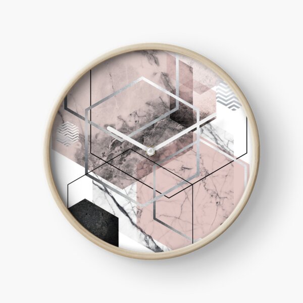 Artikel-Vorschau von Geometrische Sechsecke in Blush Pink und Grau, designt und verkauft von UrbanEpiphany.