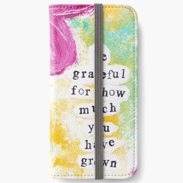 GRATEFUL FOR GROWTH iPhone Wallet