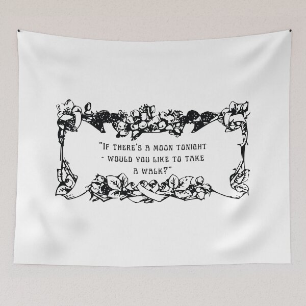Item preview, if there's a moon tonight - would you like to take a walk? designed and sold by krepes.