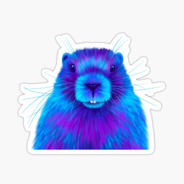 Artikel-Vorschau von Blaues Murmeltier, designt und verkauft von NeonFuzz.