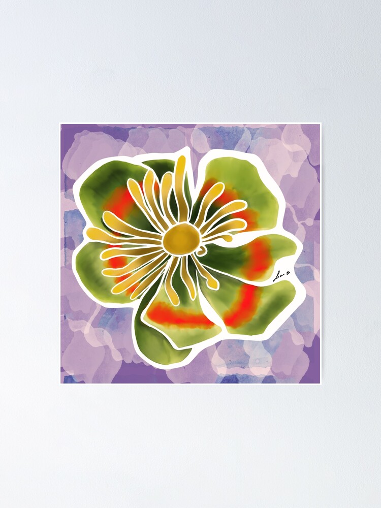 Alternate view of Tulip tree flower Poster