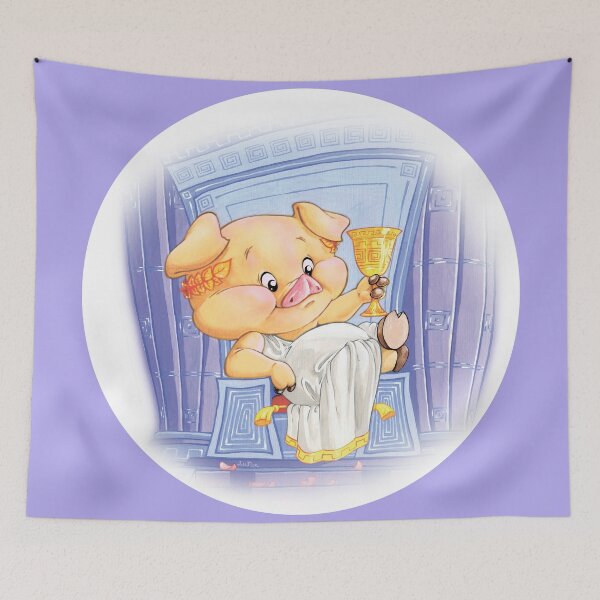 Item preview, CUTE FUNNY QUEEN BABY PIG, ROYALTY, ADORABLE BABY ANIMALS designed and sold by ReignGFX.