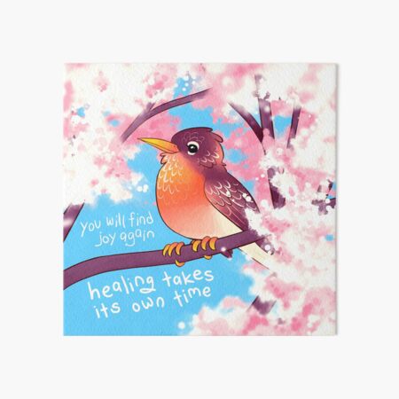 "You Will Find Joy Again" Spring Robin Art Board Print