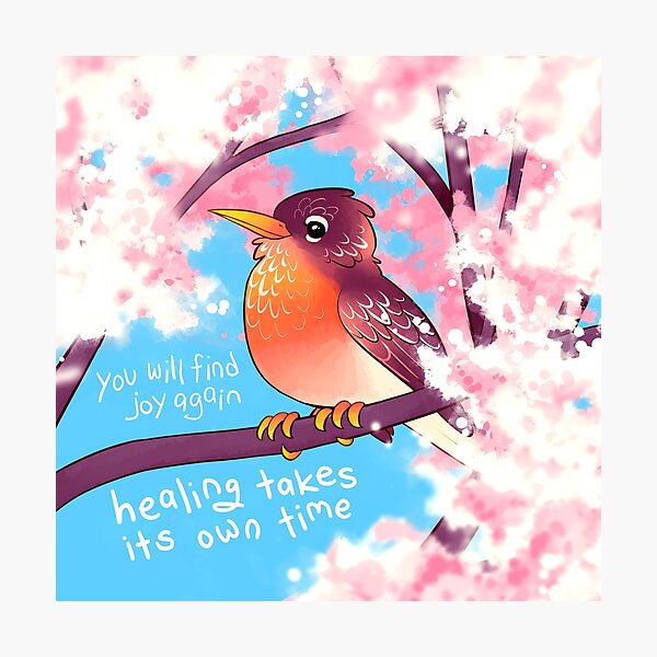 Item preview, "You Will Find Joy Again" Spring Robin designed and sold by thelatestkate.