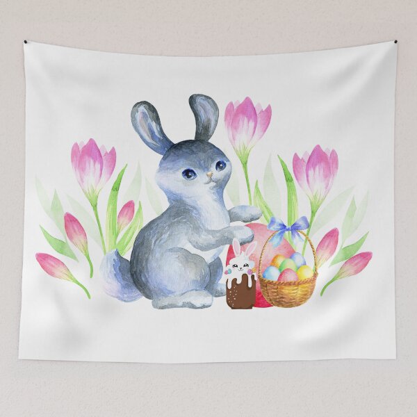 Item preview, Blue Easter Bunny designed and sold by purplesensation.