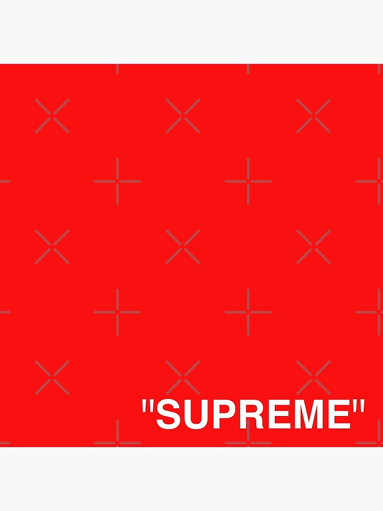 Supreme X Off-White LOGO WHITE / RED / BLACK by Kxwee