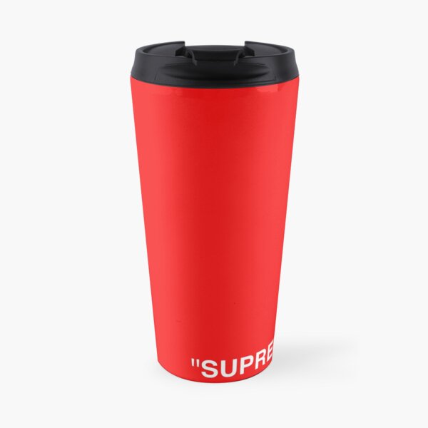 Supreme X Off-White LOGO WHITE / RED / BLACK Travel Mug