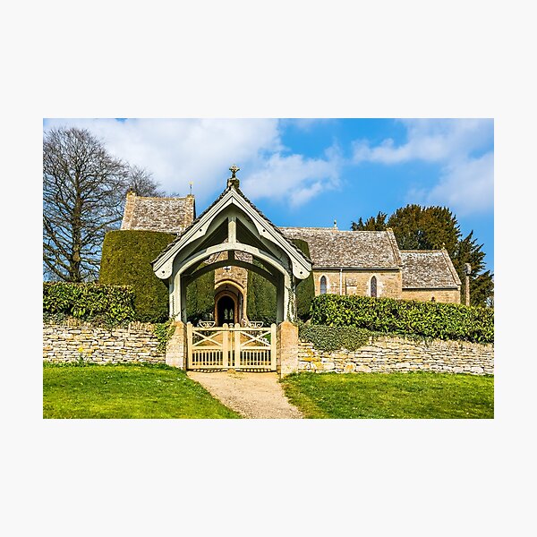 The church at Duntisbourne Abbots, Gloucestershire, uk. Photographic Print
