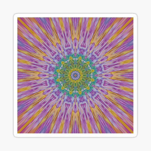Radial Greenburst Sticker
