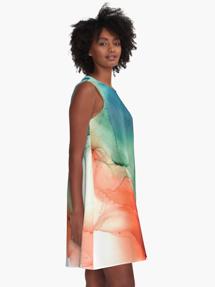 Alternate view of Fire and Water A-Line Dress