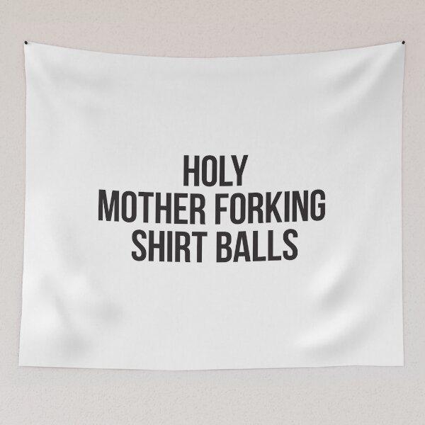 Item preview, Holy Mother Forking Shirt Balls - black block type designed and sold by VonBraun.