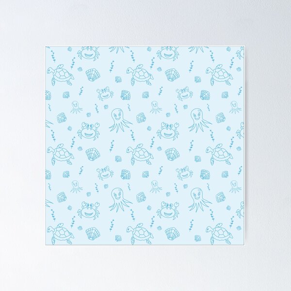 Item preview, Seamless pattern with hand drawn sea life. designed and sold by SunshineArt.