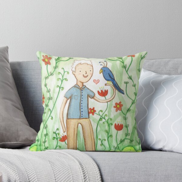 Item preview, Sir David Attenborough & a Parrot designed and sold by SophieCorrigan.