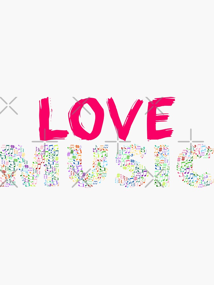Love Music Colour Musical notes by tribbledesign
