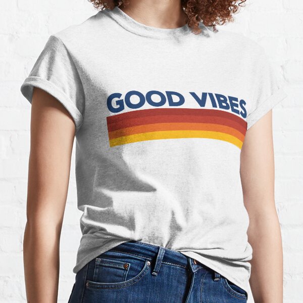 Good Vibes Retro- 1 T-shirt classique