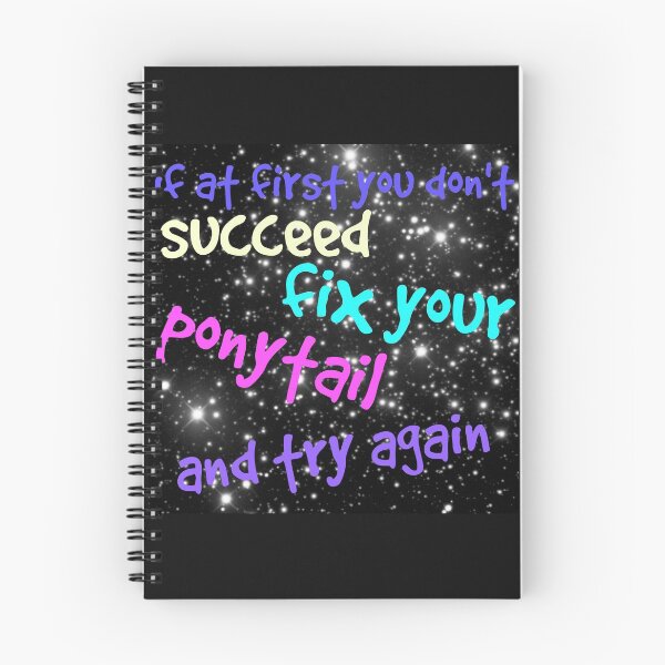 Item preview, If at first you don't succeed, fix your ponytail and try again.  designed and sold by silviasunflower.
