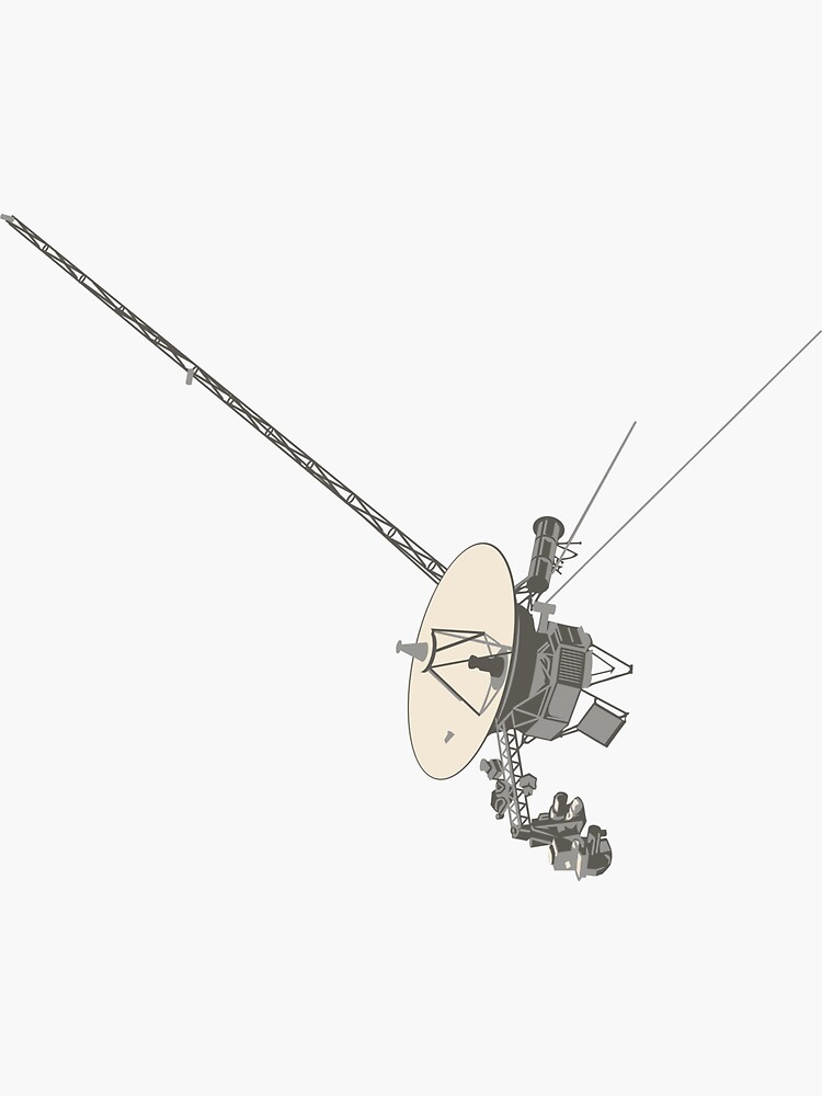Thumbnail 3 of 3, Sticker, Voyager Space Probe designed and sold by chopshopstore.