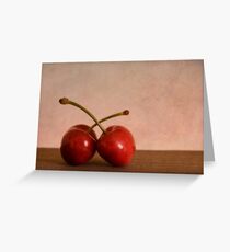 Cherries in Love Greeting Card
