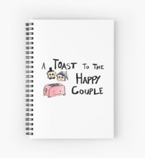 Toast to the Happy Couple Spiral Notebook