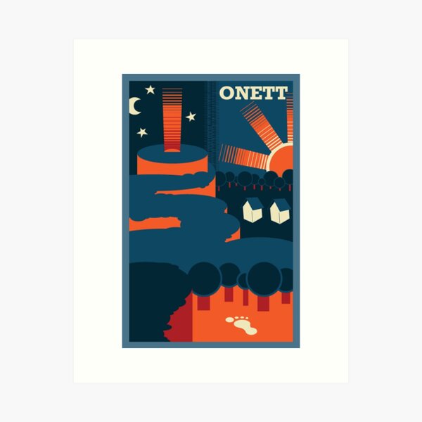 Item preview, Onett Poster, Earthbound designed and sold by nickfolz.