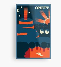 Onett Poster, Earthbound Metal Print