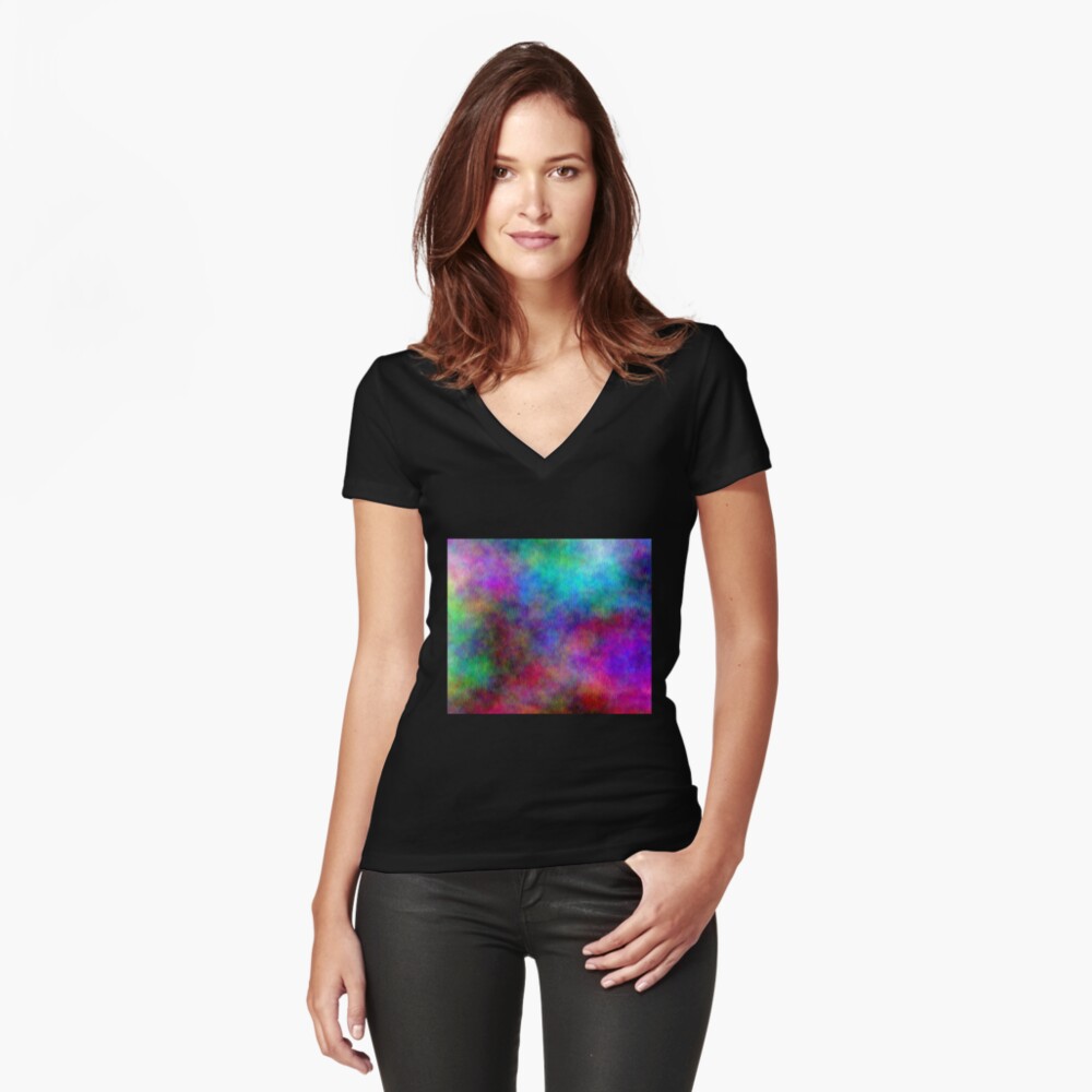 Item preview, Fitted V-Neck T-Shirt designed and sold by OneDayArt.