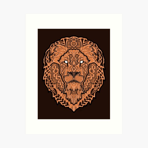 Norse Lion Color Art Print