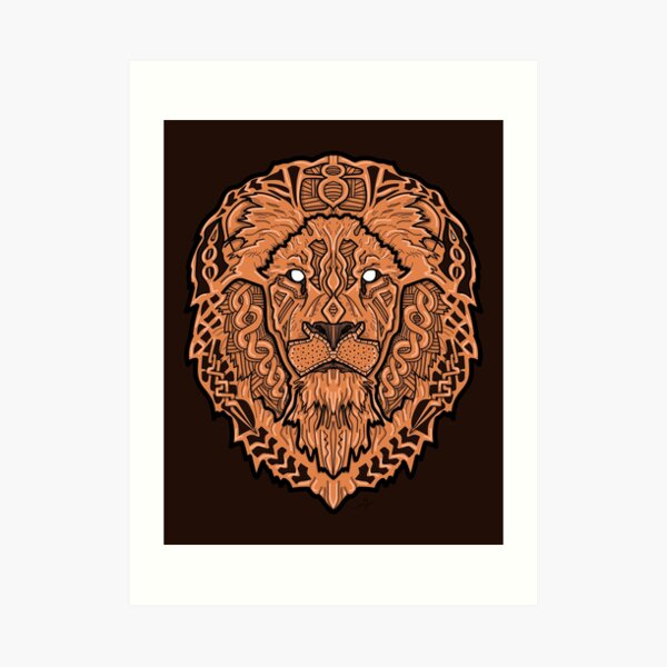 Norse Lion Color Art Print
