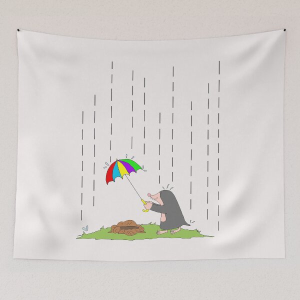 Item preview, Mole umbrella gift shirt designed and sold by eiwo87.