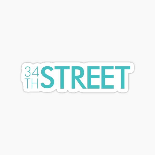 34th Street Magazine Classic Logo Sticker