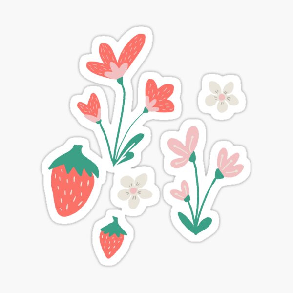 Vista previa del artículo con la obra «Fresas de primavera en azul», diseñado y vendido por latheandquill.