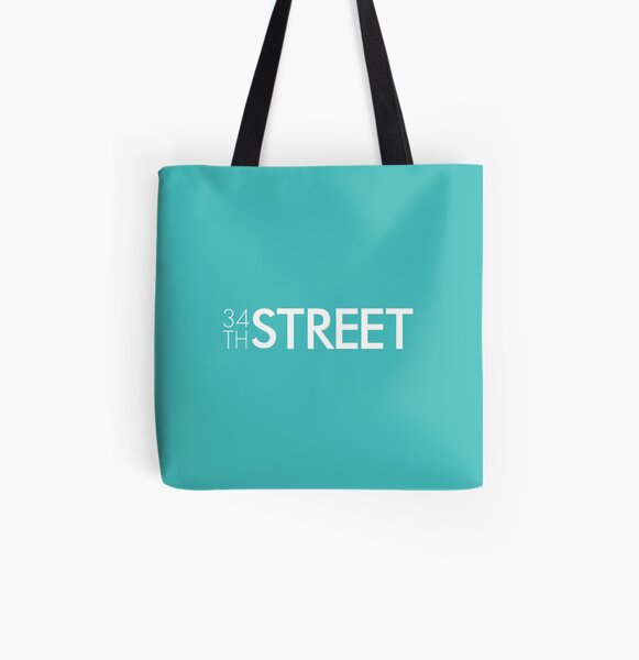 34th Street Magazine White Logo All Over Print Tote Bag