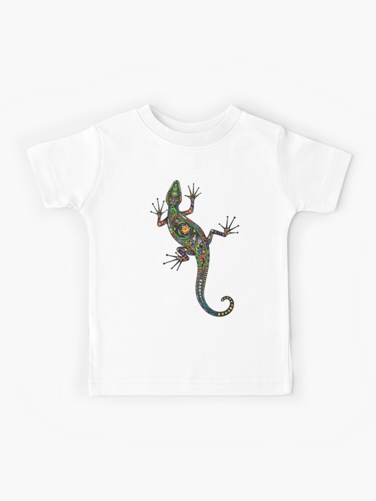 A cute colourful climbing gecko Kids | T-Shirt by for lizard / Sale headpossum \