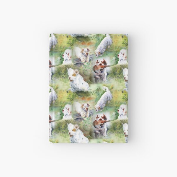 Clumber Spaniels by Jan Irving green Hardcover Journal