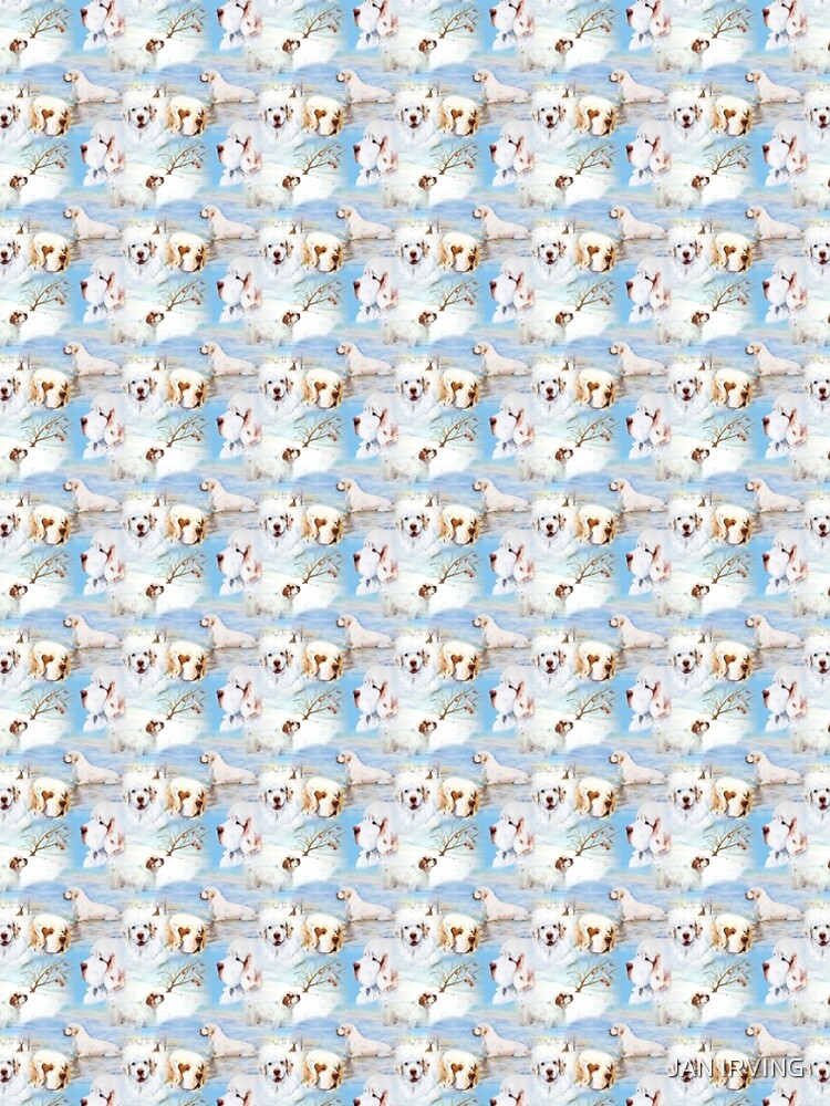 Clumber Spaniels by Jan Irving blue by erinrac