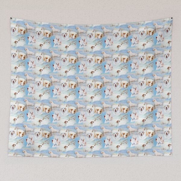 Item preview, Clumber Spaniels by Jan Irving blue designed and sold by JAN IRVING - ERINRAC.