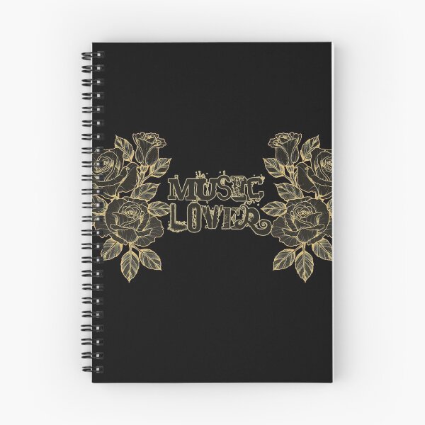 Artikelvorschau, ROSES MUSIC Lover / handschriftlich / Schwarz und Gold - von Iona Art Digital entworfen und verkauft von IonaArtDigital.