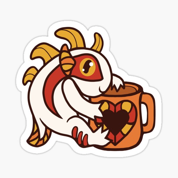 Cup of White Mmrrggll Sticker